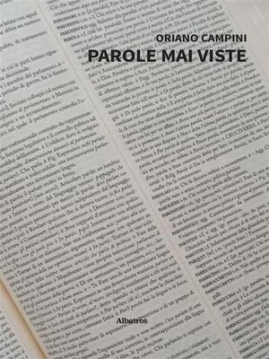 cover image of Parole mai viste